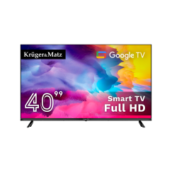 Telewizor Kruger&Matz 40" FHD Google TV 5.0, DVB-T2/S2/T/C H.265 HEVC
