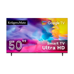 Telewizor Kruger&Matz 50" UHD Google TV 5.0 DVB-T2/T/C H.265 HEVC