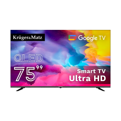 Telewizor Kruger&Matz 75" QLED UHD smart DVB-T2/S2 H.265 Hevc