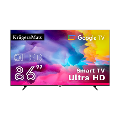 Telewizor Kruger&Matz 86" UHD QLED smart DVB-T2/S2 H.265 Hevc