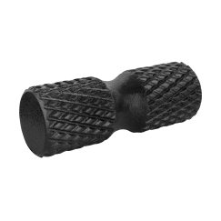 Wałek do masażu z wypustkami, roller 15x42cm, kolor czarny, materiał EPP, REBEL AVTIVE