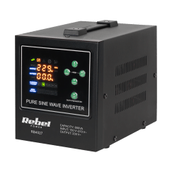 Zasilacz awaryjny Rebel POWER-800-LFP4 - przetwornica z czystym przebiegiem sinusoidalnym i funkcją ładowania 12V 230V 800VA/500W