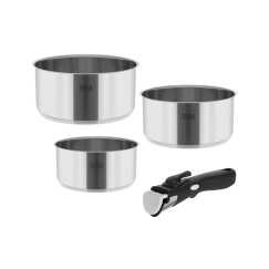 Zestaw garnków z odłączaną rączką TEESA COOK EXPERT SINGLE HAND